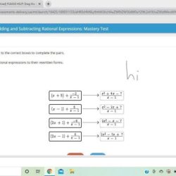 Match the rational expressions to their rewritten forms.